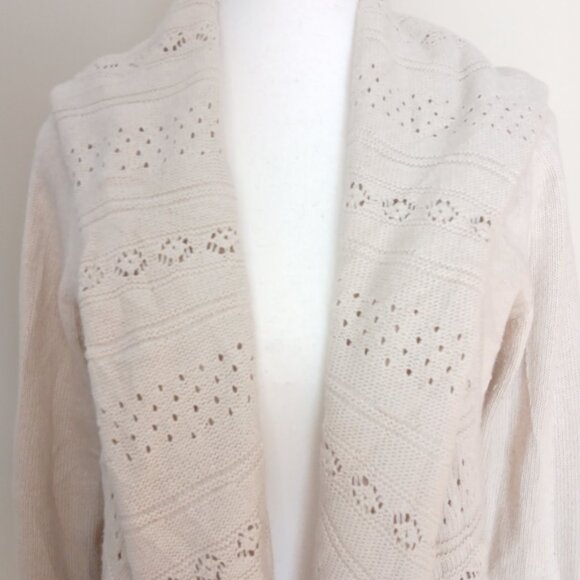 Anthropologie Knitted & Knotted Draped Open Front Cardigan Size Medium - Picture 2 of 8